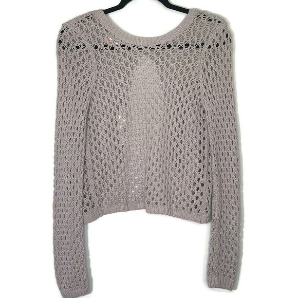 Rebecca Taylor Cross Back Crew Moonlight Crochet Open Back - Picture 1 of 12